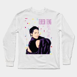 テレサ・テン- 別れの予感  / Wakareno Yokan - Teresa Teng Fanart Long Sleeve T-Shirt